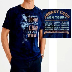 Johnny Cash All Star Tour Tie Dye contry rock Official XL NWT